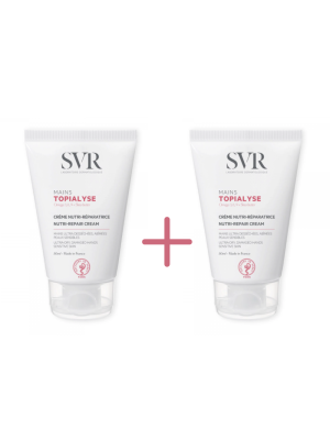 Duplo Topialyse Crema de Manos Nutri-reparadora, 50 ml. + 50 ml. - SVR