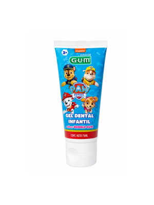 G.U.M Gel Dental Infantil Paw Patrol Sabor Bubble Gum 3+, 75 ml. - Sunstar