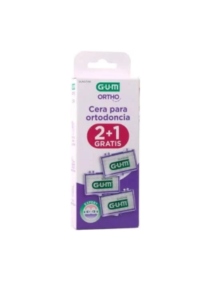 GUM PACK 2+1 Ortho Cera Para Ortodoncia - Sunstar