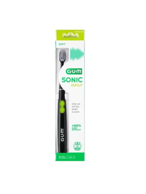 GUM Sonic Daily Cepillo de Dientes Sónico Negro – Sunstar