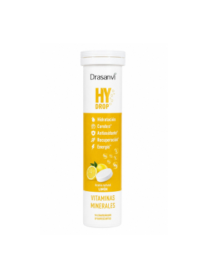 HY DROP Vitaminas y Minerales Limón, 18 Comprimidos Efervescentes. - Drasanvi