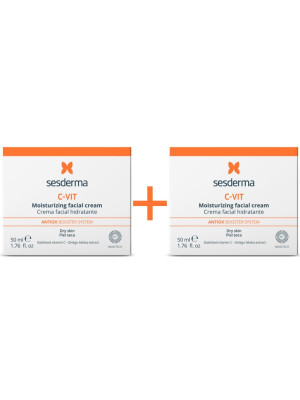 PACK DUPLO C-VIT Crema Hidratante, 50 ml. + 50 ml. - Sesderma