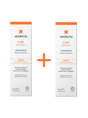 PACK DUPLO C-VIT Radiance Fluido Luminoso, 50 ml. + 50 ml. - Sesderma