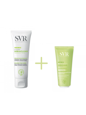Pack Hydra Sebiaclear: Hydra Cuidado Reparador Calmante, 40 ml. + Creme Lavante, 55 ml. - SVR 