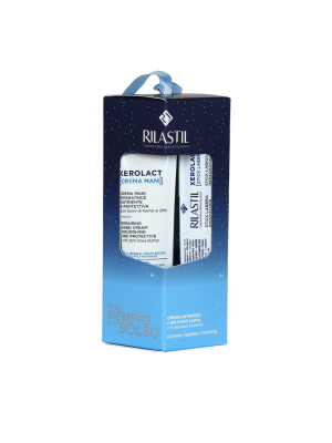 PACK Siempre en el Bolso, Xerolact Crema de Manos, 30 ml + Xerolact Stick Labios, 4.8 g. - Rilastil