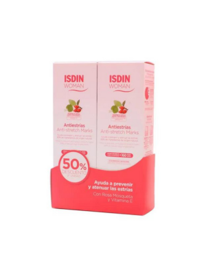 Duplo Woman Isdin Crema Antiestrías, 250 ml + 250 ml. - Isdin