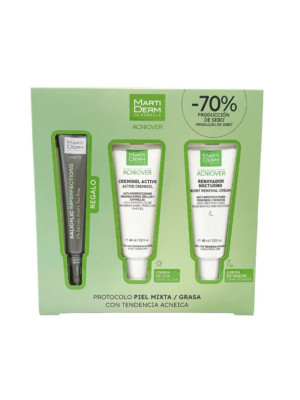 Protocolo Acniover para Piel Mixta-Grasa con Tendencia Acneica - Martiderm 