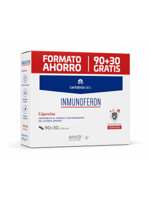 Inmunoferon Formato Ahorro, 90+30 Cápsulas. - Cantabria Labs
