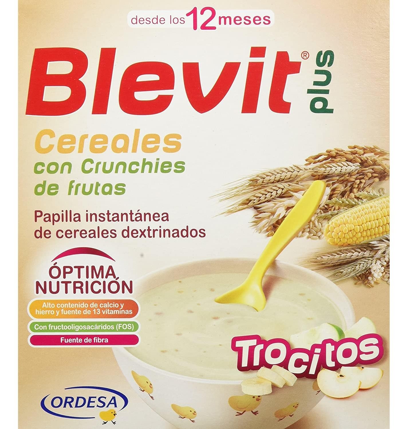 Blevit Plus ColaCao - Papilla de Cereales para Bebé con Calcio