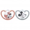 Nuk Chupete Space Mickey Silicona Rojo 0-6 Meses
