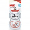 Nuk Chupete Space Mickey Silicona Rojo 6-18 Meses