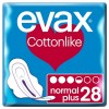 Compresas Higienicas Femeninas - Evax Cottonlike (Normal Plus Alas 28 Compresas)