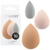 Lussoni Raindrop Makeup Sponge Set 3Uds