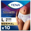 Absorbente Incontinencia Orina Dia Anatomico - Tena Silhouette Braga Cintura Baja Blanco (10 Unidades Talla Grande)