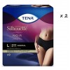 Absorbente Incontinencia Orina Dia Anatomico - Tena Silhouette Braga Cintura Baja Negro (8 Unidades Talla G)