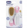 Cepillo Y Peine Infantil - Chicco Pelo Natural (Rosa)
