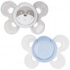 Chicco Physio Comfort Chupete De Silicona De 0-6 Meses Tonos Azules, 2 Unidades