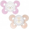 Chicco Physio Comfort Chupete De Silicona De 6-16 Meses Tonos Rosas, 2 Unidades