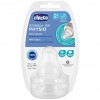 Chicco Tetina Physio Silicona F/Medio 2M+ 2Und