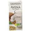Amandin Bebida Vegetal De Avena Con Coco Sin Azúcar 6X1L