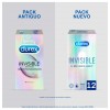 Durex Invisible Extra Fino Extra Sensitivo - Preservativos (12 Unidades)