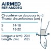 Muñequera Inmovilizadora Palmar - Airmed Ref Am205G S (1 Unidad Talla S)