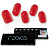 Láminas De Uñas De Gel Crimson Red Premium Luxe Solid Rojo 20 U