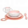 Suavinex Vajilla De Aprendizaje Rosa +6 Meses, 5 Uds