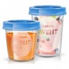 Avent Recipientes Leche Materna 10X180Ml + 10X240 + 20 Tapas + Cuchara 1 Libro De Recetas