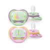 Chupete Ultra Air Nighttime, Niña 6-18 Meses. - Philips Avent