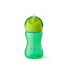 Vaso Con Pajita Flixible Verde + 12 Meses, 300 ml. - Philips Avent