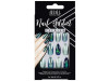 Nail Addict Premium Uñas Green Glitter Chrome 24uds - Ardell