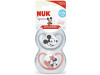 Nuk Chupete Space Mickey Silicona Rojo 6-18 Meses