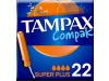 Tampax Compak Tampon 100%Algodon (Super Plus 18U)
