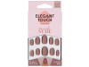 Polished Colour Nails With Glue Oval Mink Nude