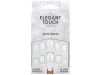 Elegant Touch Polished Colour Nails With Glue Squoval Quite White 24Uds