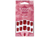 Polished Colour Nails Glue Squoval Rich Red 24uds - Elegant Touch