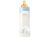 Biberon Plastico T Caucho - Chicco Original Touch (Azul 6M+ Flujo Rapido 330 Ml)