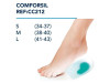 Talonera con Cazoleta para Espolon - Comforsil Silicona (t - Gde 2 U) - Luga Suministros Medicos