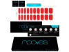Láminas de Uñas de Gel Crimson Red Premium Luxe Solid Rojo 20 u - Nooves