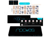 Láminas de Uñas de Gel Elegant Floral Premium Luxe Metallic 20 u - Nooves