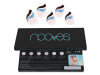 Láminas de Uñas de Gel Premium Glam Flowing Stream 20 u - Nooves