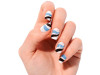 Láminas de Uñas de Gel Premium Glam Flowing Stream 20 u - Nooves