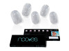 Láminas de Uñas de Gel Dazzling Diva Premium Glam Glitter Gris 20 u - Nooves