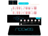 Láminas de Uñas de Gel Michelle Premium Glam Art Design 20 u - Nooves