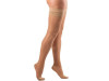 Media Larga (A-F) Compresion Ligera Blonda Silicona - Medilast Fresh (Talla Pequeña Color Beige)