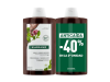 Duplo Champú a la Quinina y Edelweiss BIO, 400 ml. + 400 ml - Klorane