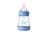 Perfect 5 Biberón Silicona Azul Claro 0m+, 150 ml. - Chicco