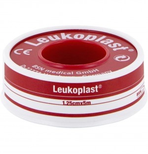 Esparadrapo - Leukoplast (1 Unidad 5 M X 1,25 Cm Color Blanco)