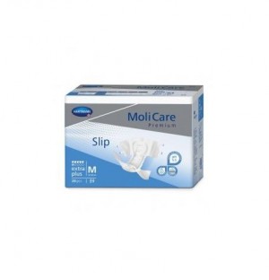 Absorbente Incontinencia Orina Anatomico - Molicare Premium Slip Extra Plus (10 Unidades Talla M)